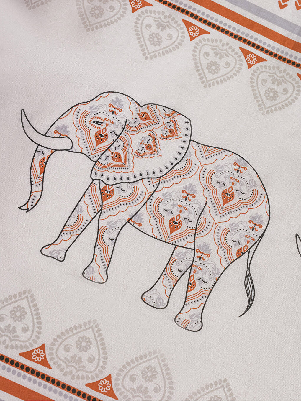 Karışık Pamuklu Desenli Tek Kişilik Nevresim 160x220 cm-2