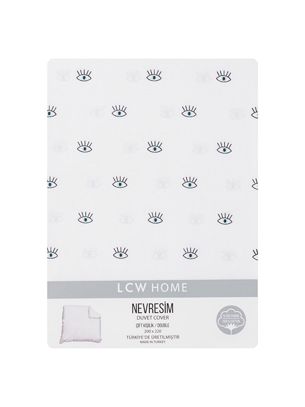 Хлопковый двойной пододеяльник 200x220 см-4