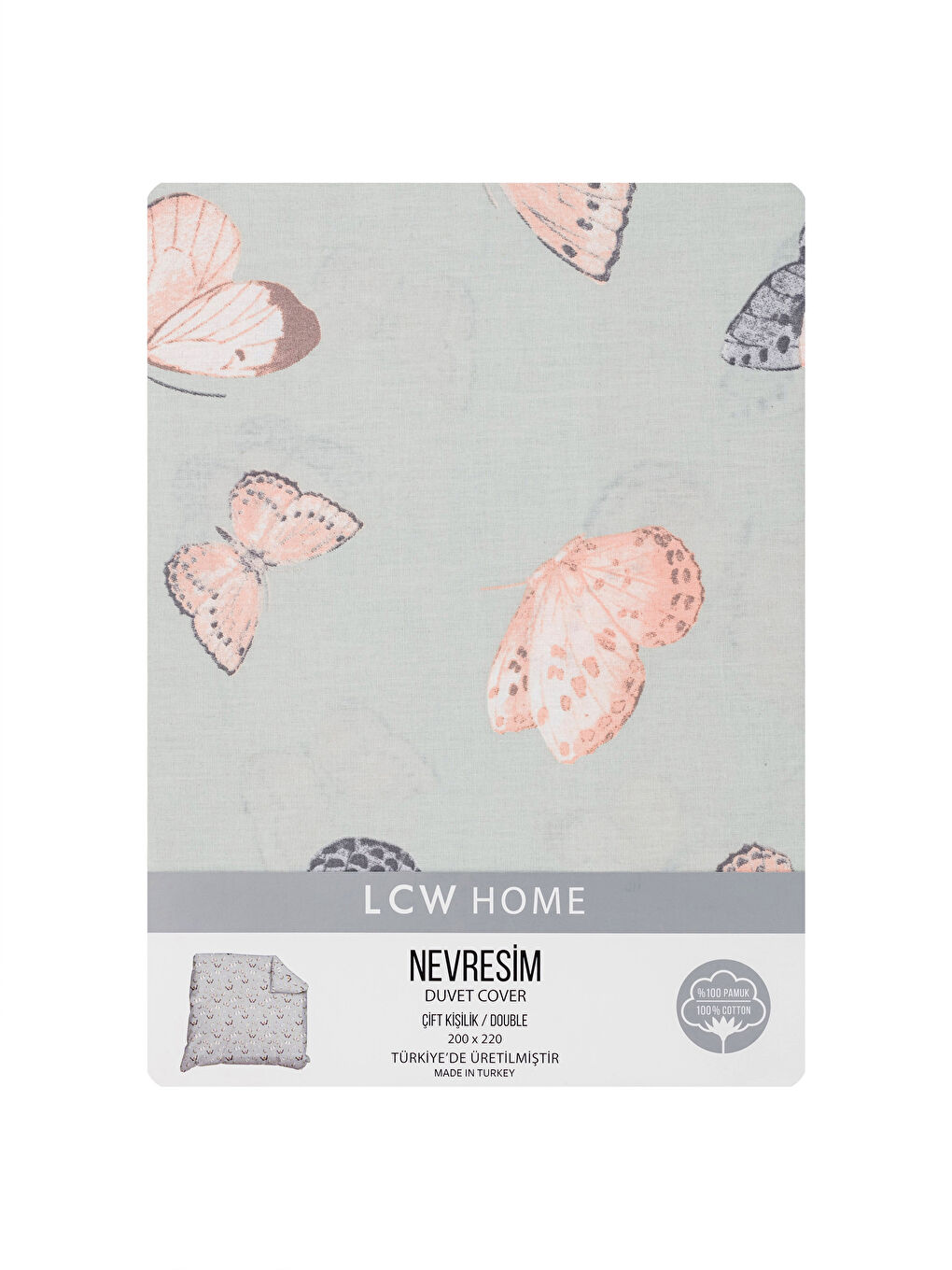 Karışık Pamuklu Çift Kişilik Nevresim 200x220 cm-4