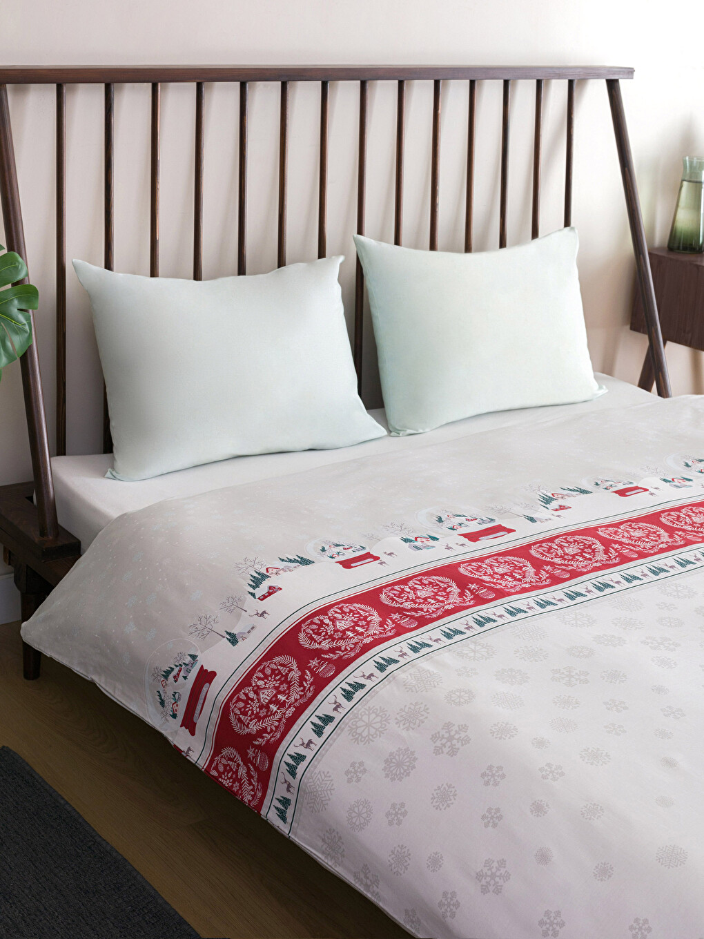 Housse de Couette Double en Coton 200x220 Cm