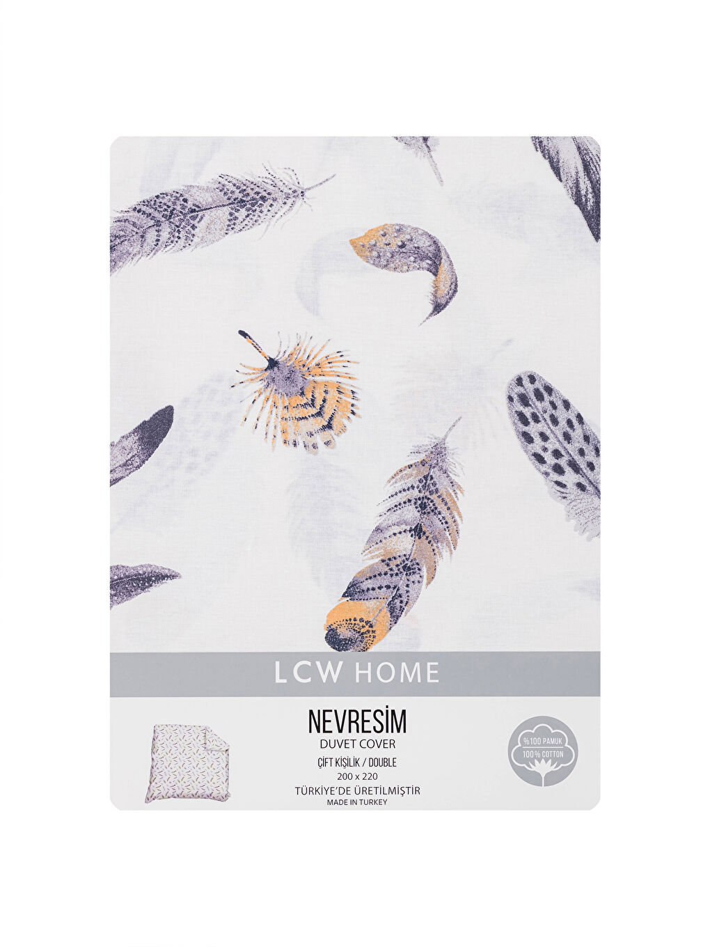 LCW HOME Cotton Double Duvet Cover 200x220 Cm -W2I391Z8-F9C