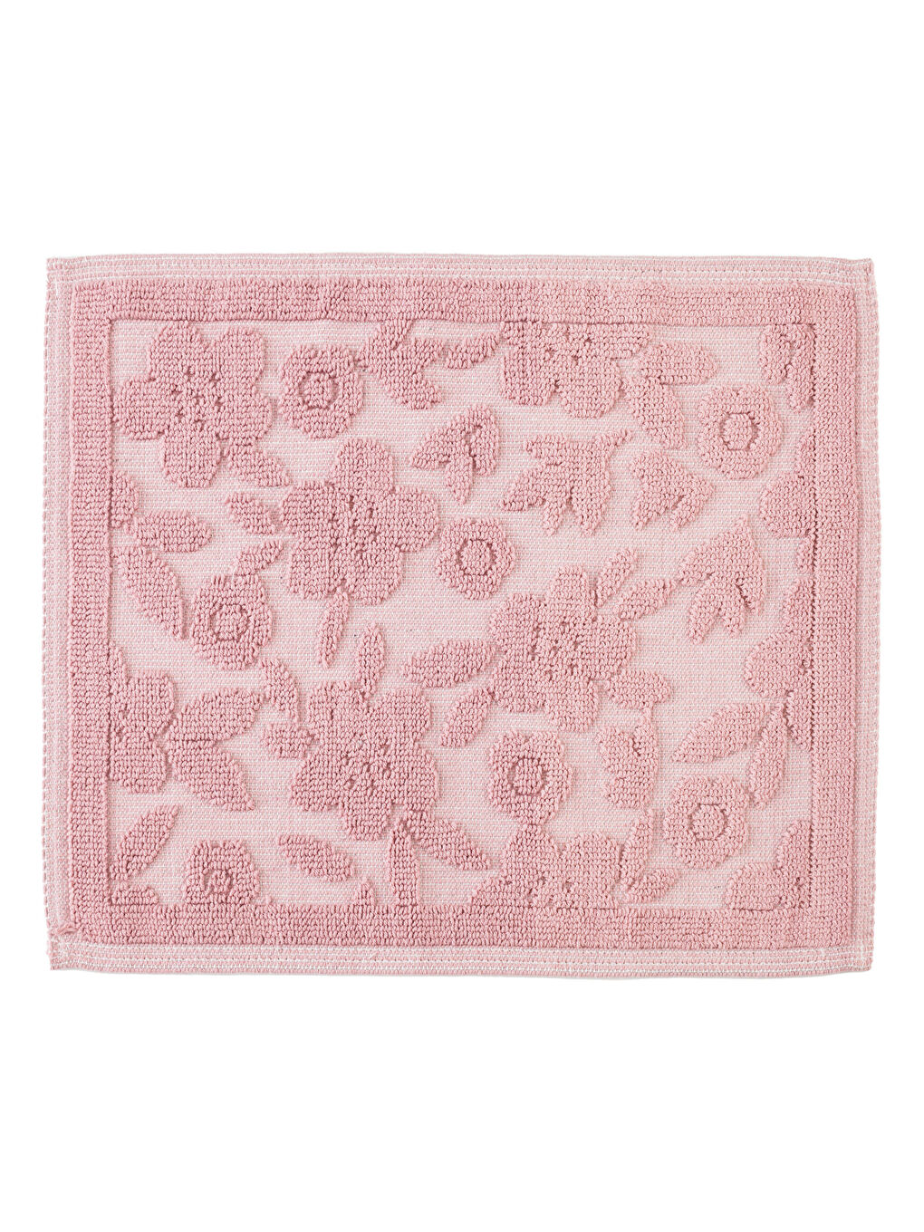 Pembe Desenli Banyo Paspası 50x60 cm-4