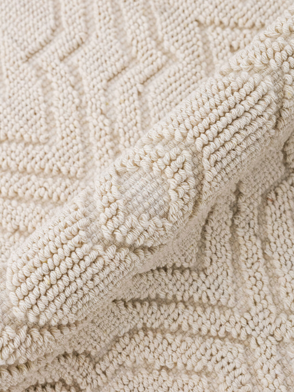 Ekru Desenli Kilim 80x200 cm-3