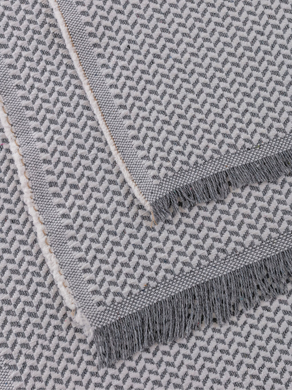 Gri Desenli El Havlusu 3'lü 30x50 cm-3