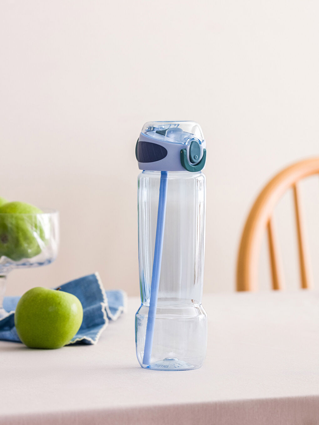 Plain Straw Water Bottle-2