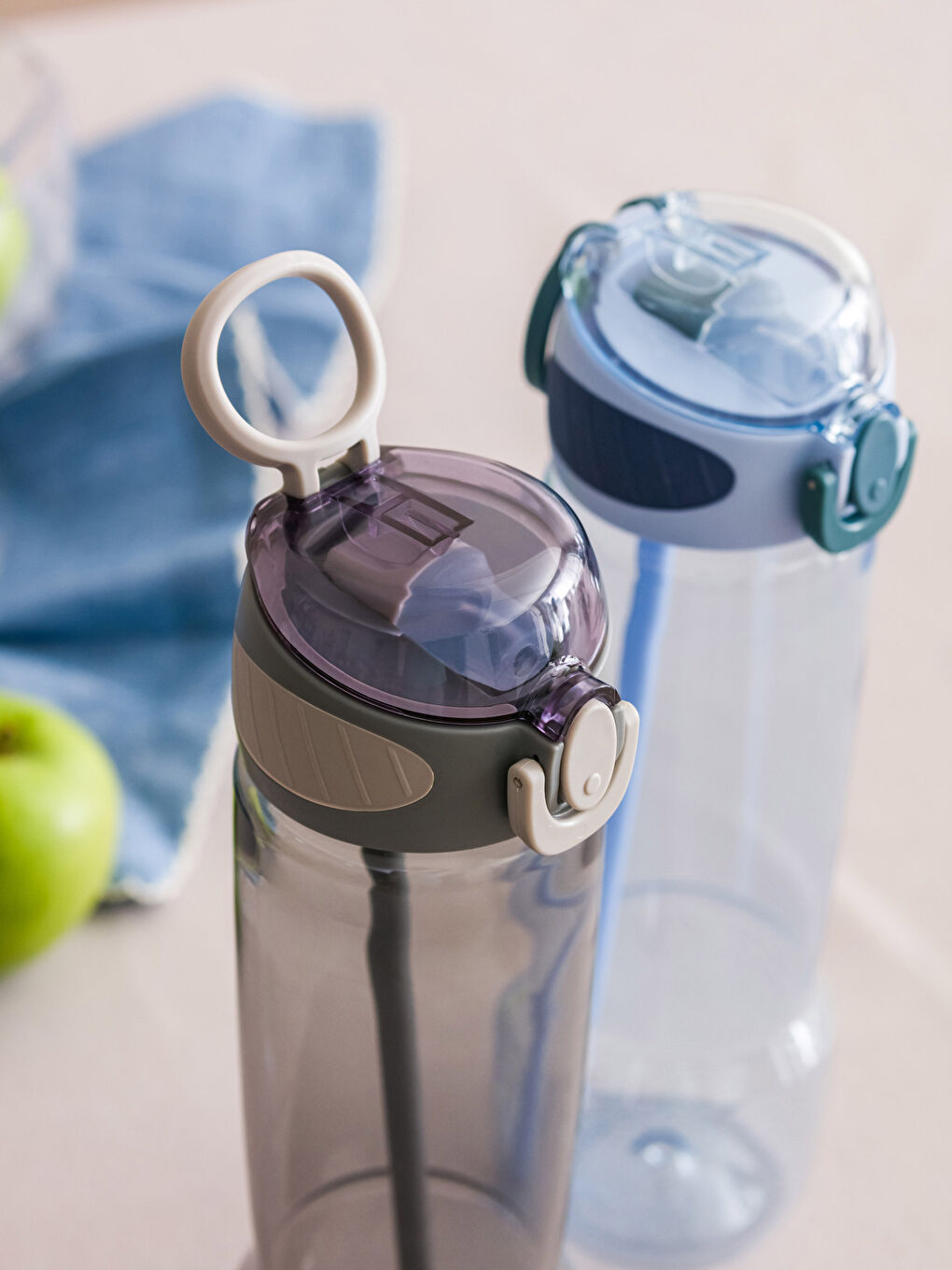 Plain Straw Water Bottle-4