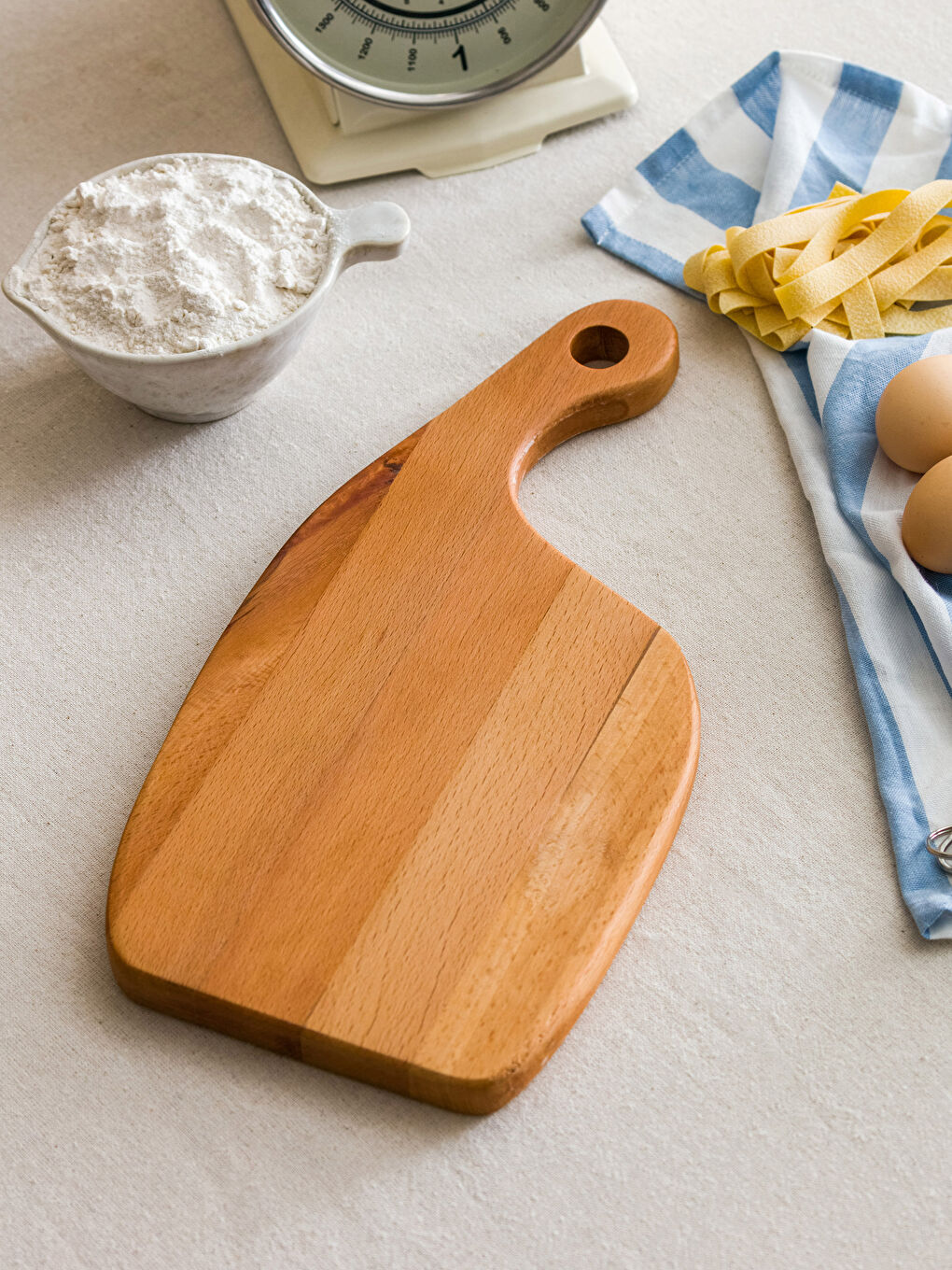 Kahverengi Ahşap Kesme Tahtası 37 cm-1