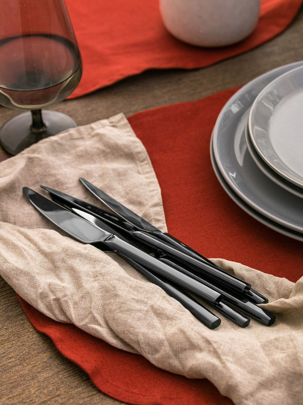 Set de 6 Cuțite de Masă din Oțel-2