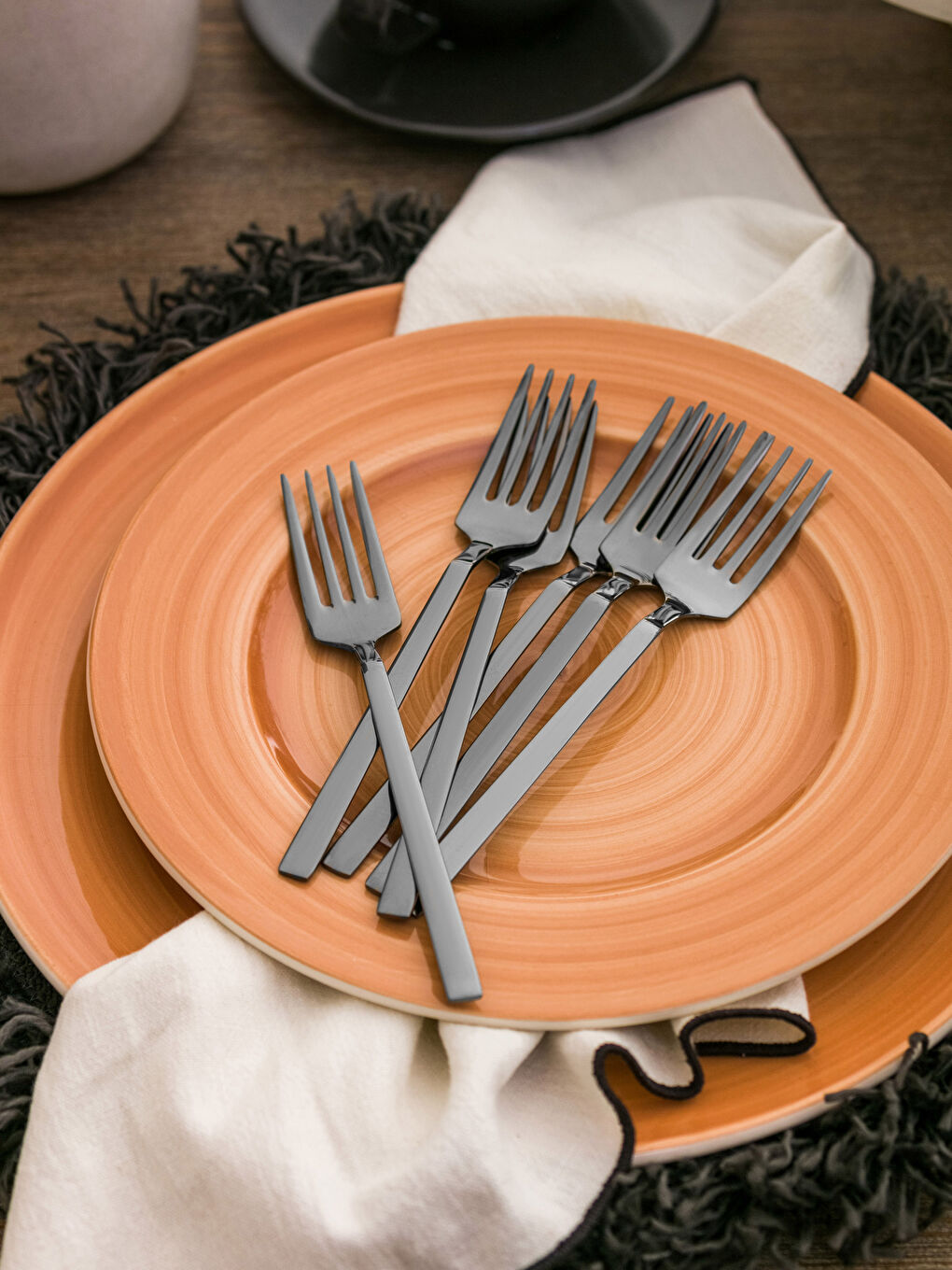 Набор десертных столовых приборов из стали, 6 предметов-1