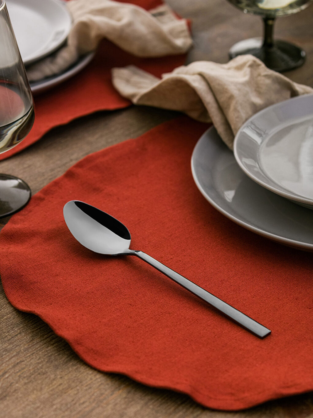 Set Linguri de Masă din Oțel, Pachet de 6