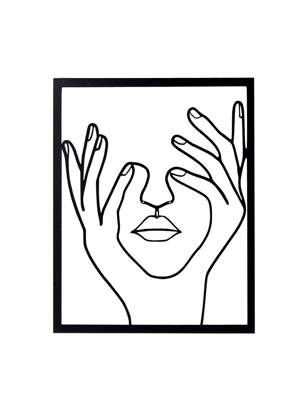 Siyah Ahşap Dekoratif Tablo-2