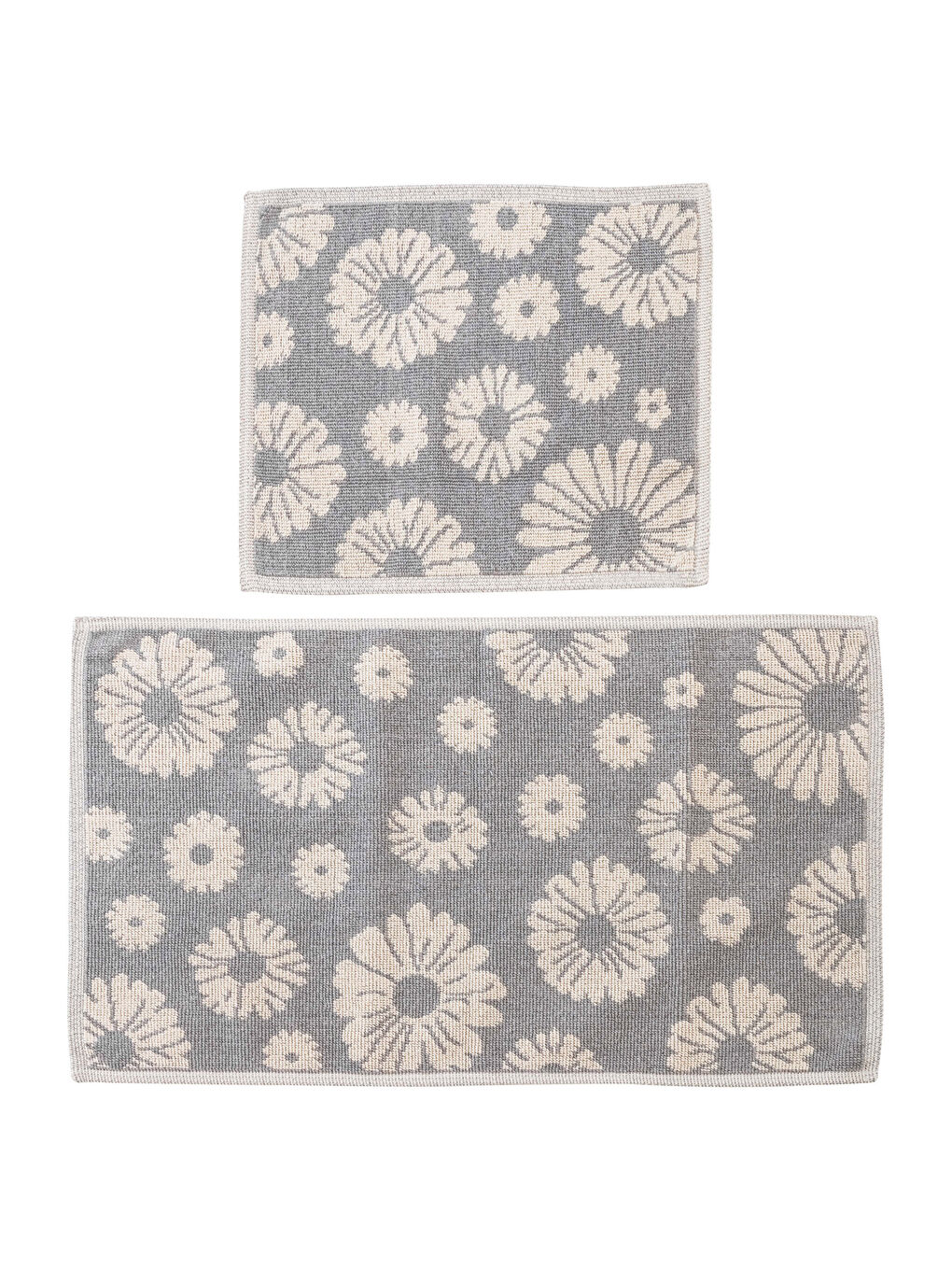 Gri Desenli Banyo Paspası 2'li-4