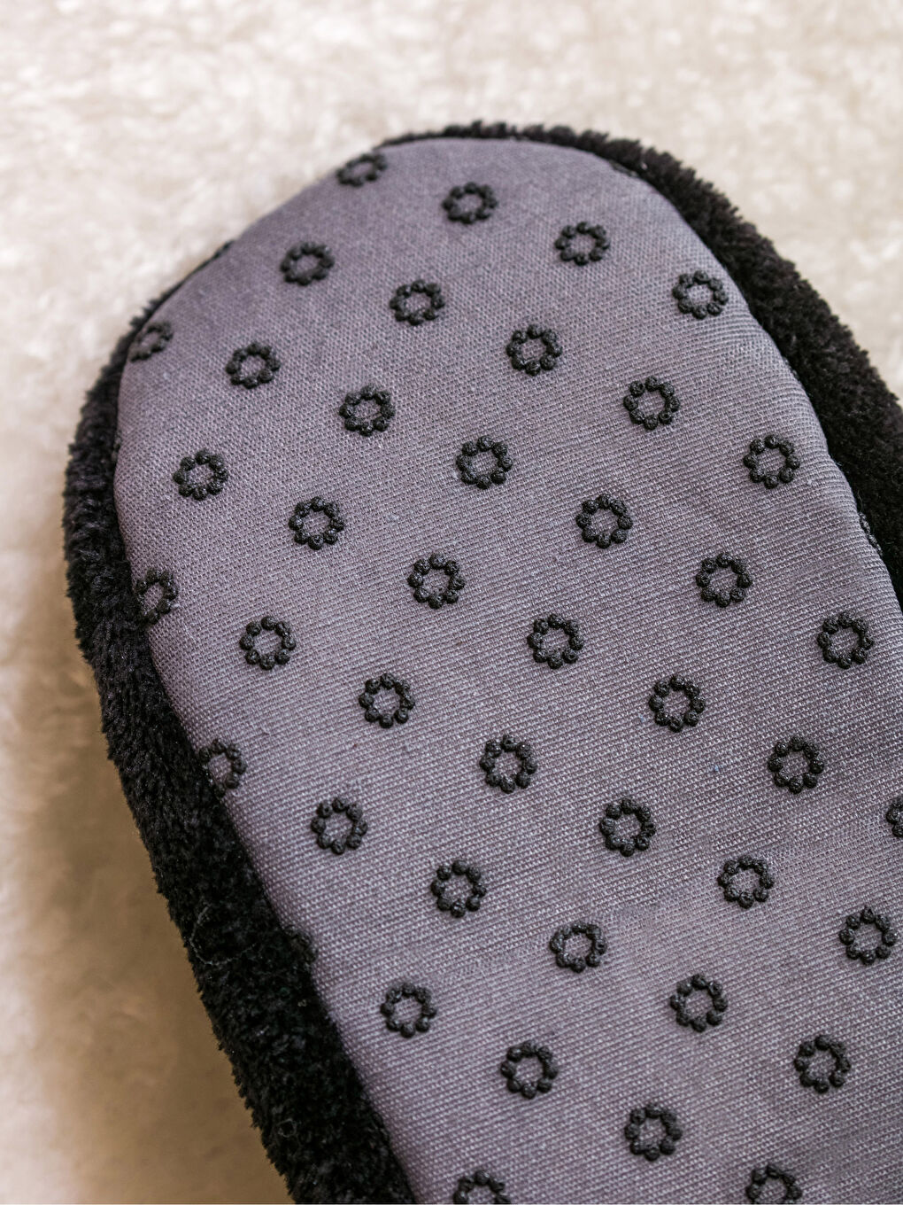 Siyah Pelüş Erkek Ev Çorabı-3