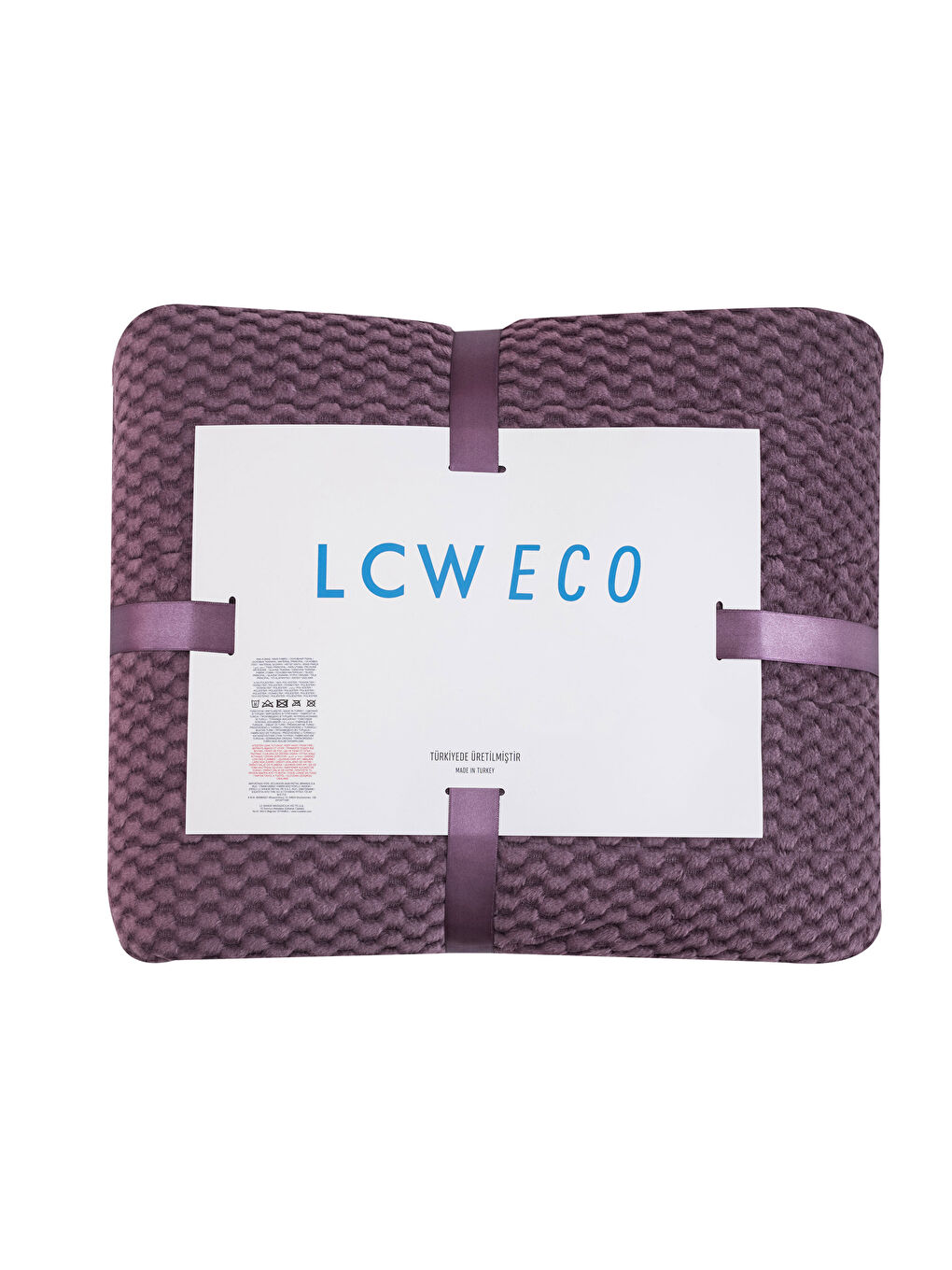 Mürdüm Kendinden Desenli Tek Kişilik Battaniye-4