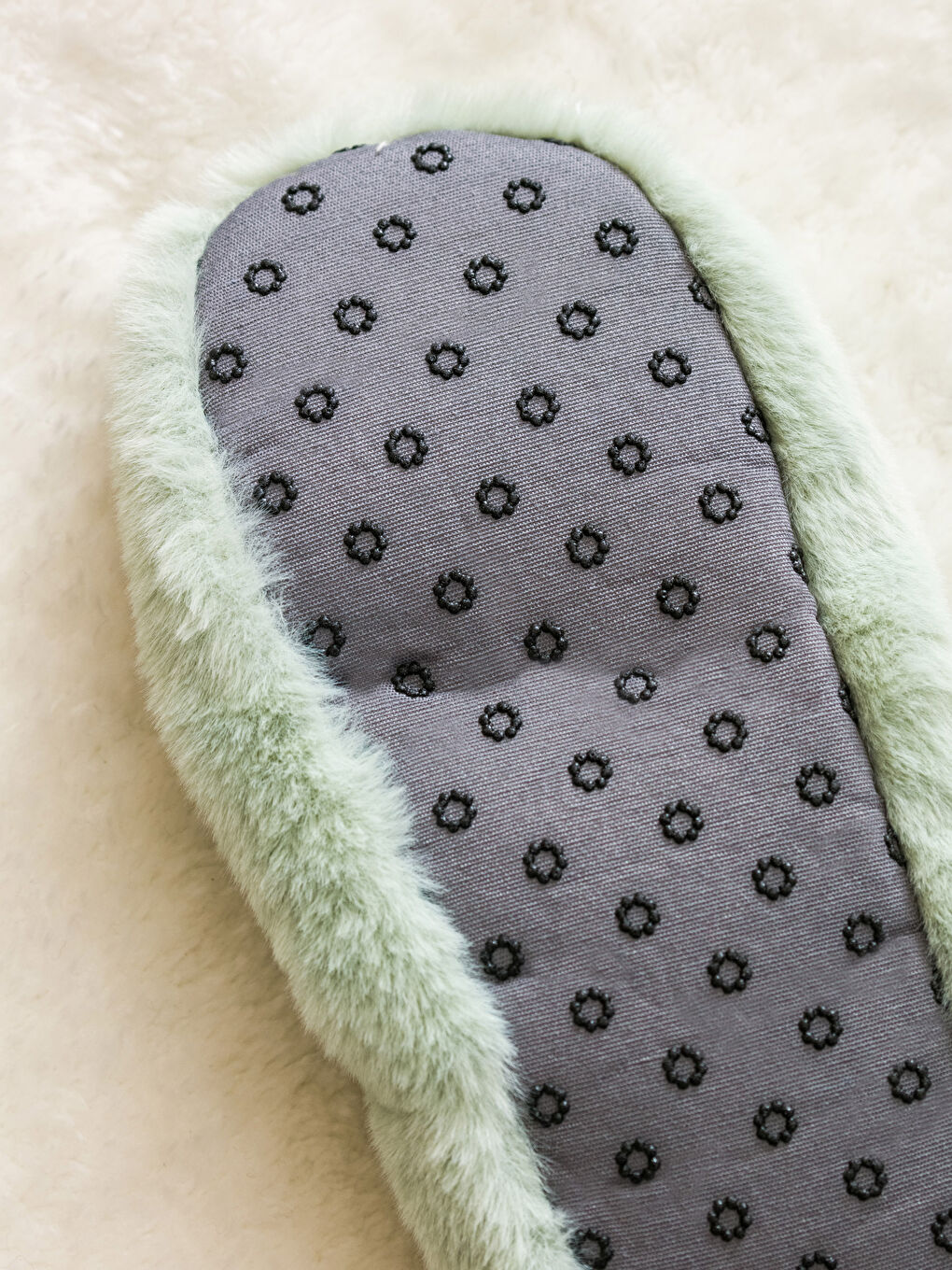 Yeşil Kadın Pelüş Ev Ayakkabısı-3