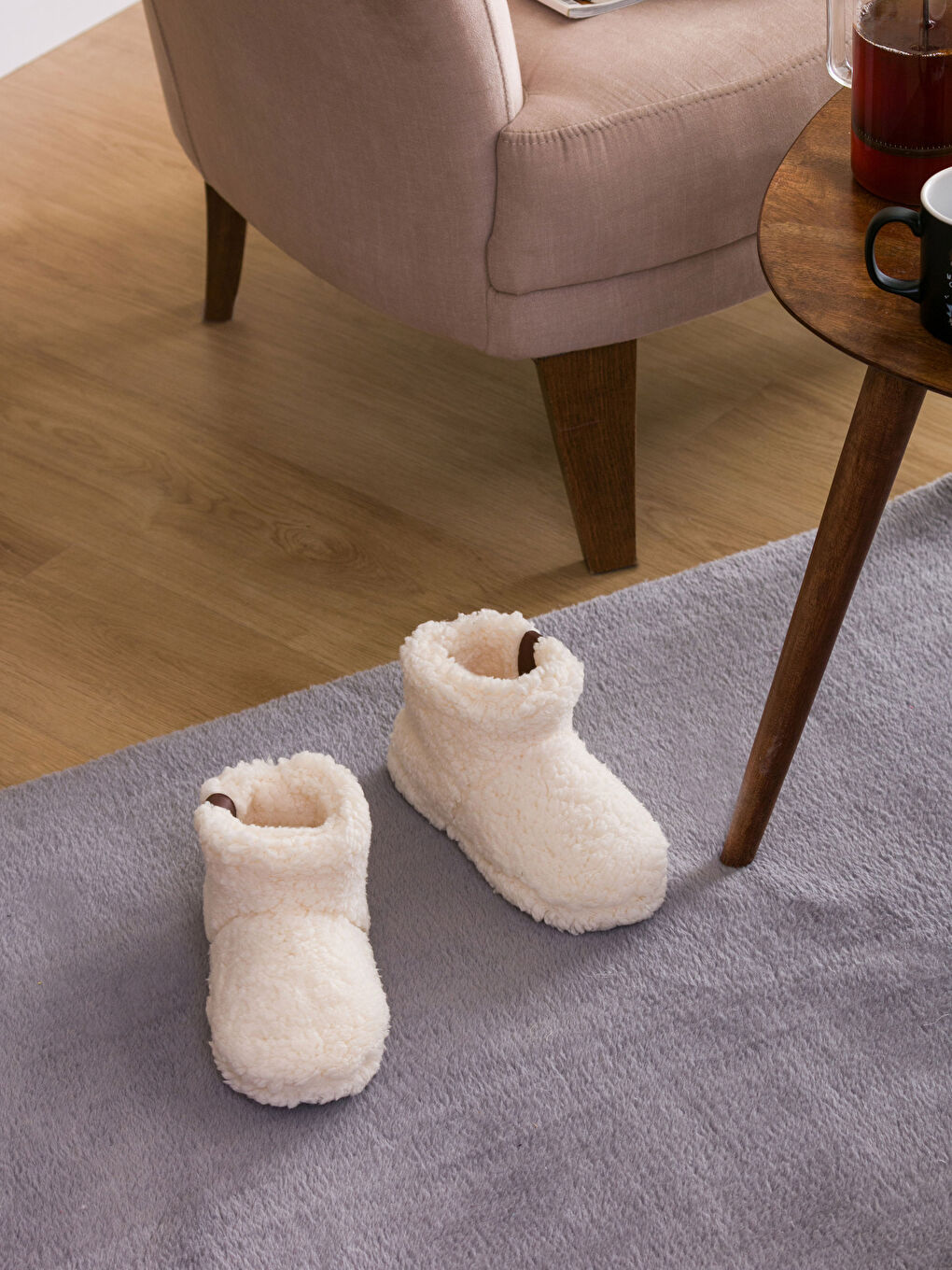 Plush Women's Home Slipper Boots