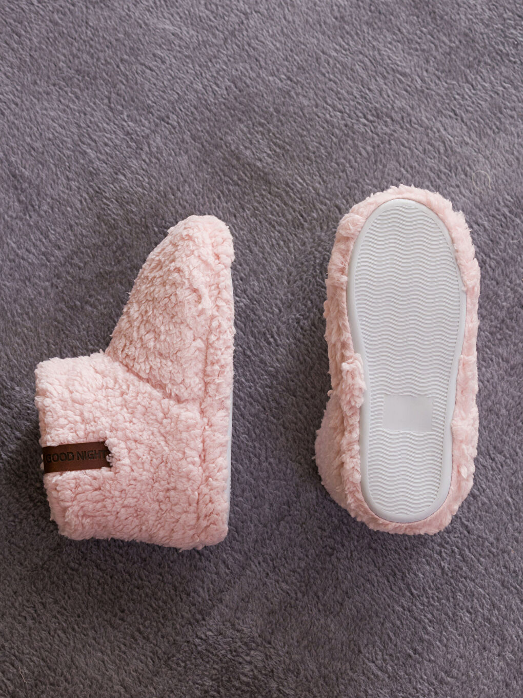 Bottes Pantoufles d'Accueil en Peluche pour Femmes-2