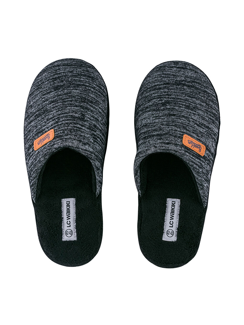 Papuci de Casă de Interior pentru Bărbați cu Etichetă și Față Închisă-4