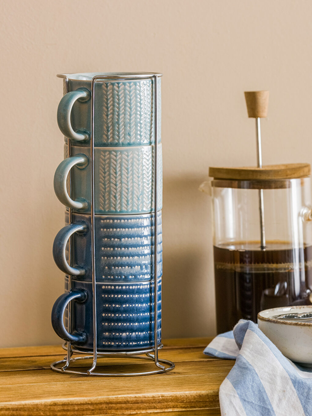 LCW HOME Karişik Baskılı seramik Kupa Seti 4'lü 295 ml