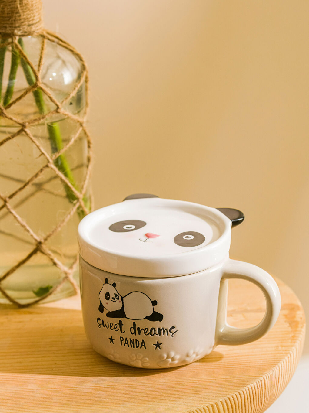 Керамична чаша с шарка на панда 340 мл-2