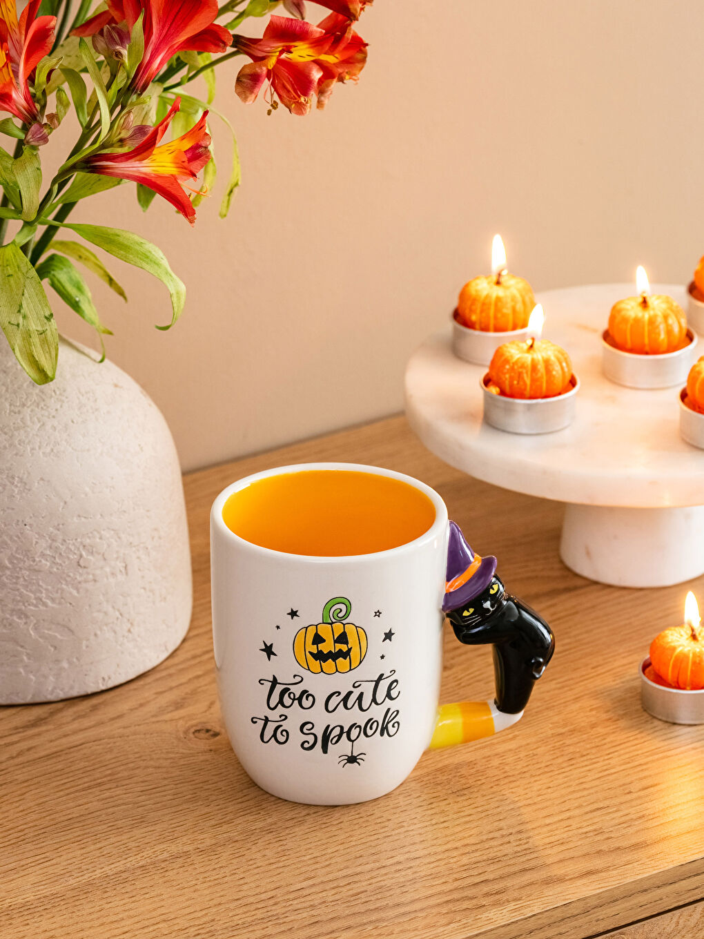 LCW HOME H12 Printed Ceramic Mug 450 ml -W34015Z8-F9C