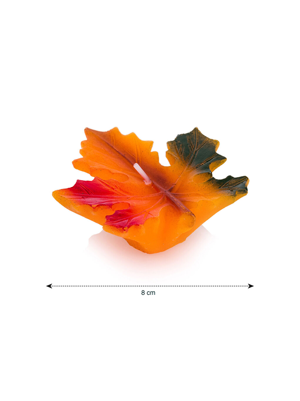 Leaf Patterned Decorative Candle Set of 2-4