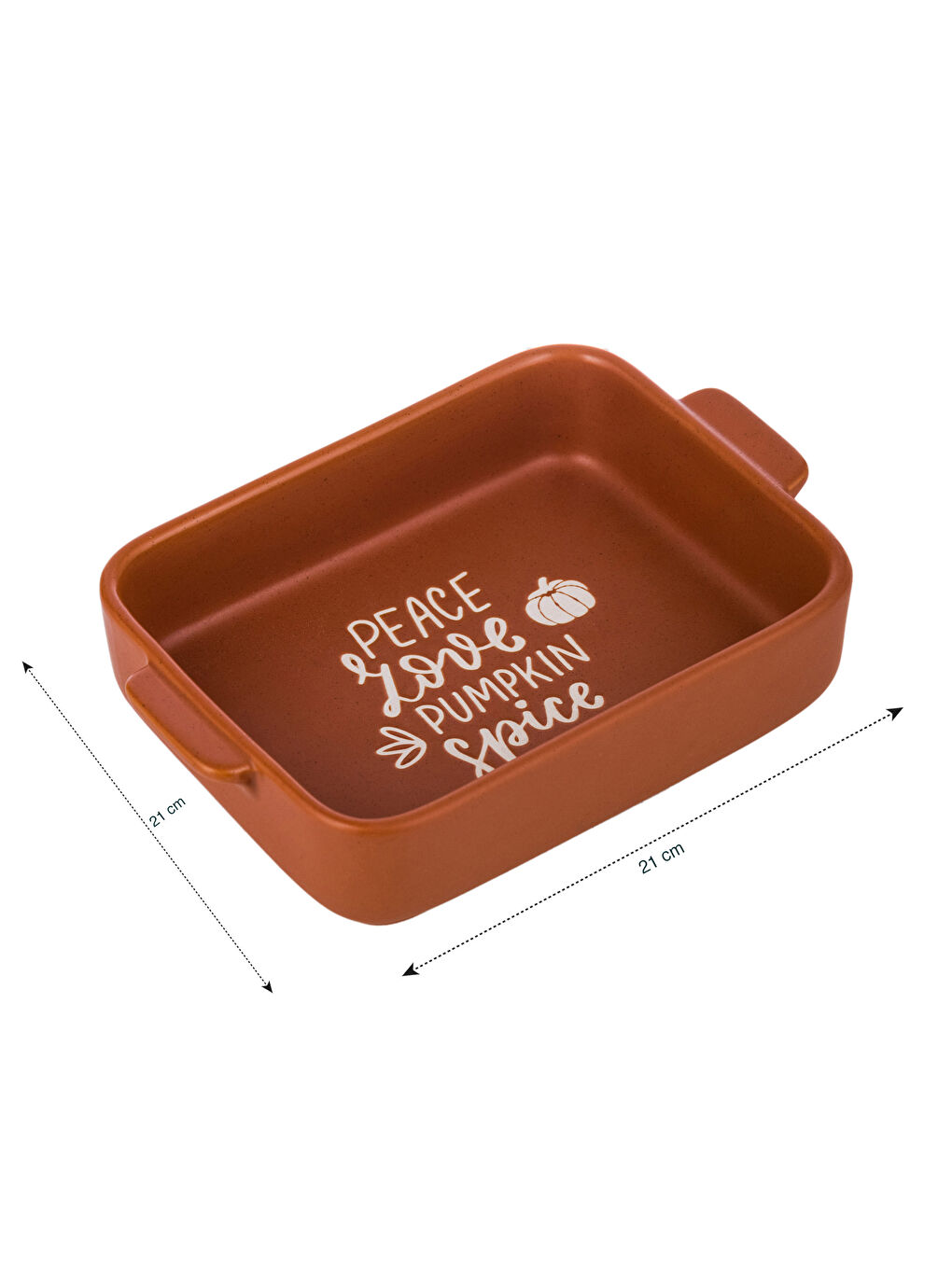 Patterned Ceramic Oven Dish 21x21 Cm-4