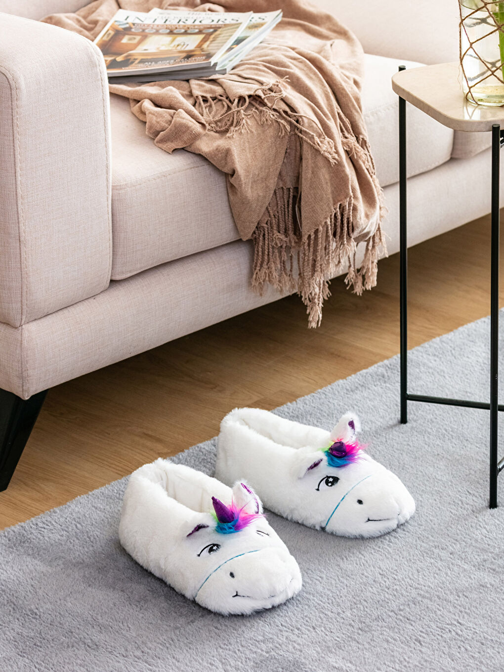 LCW HOME 3D Applique Detailed Women's Home Slippers -W38288Z8-F9C