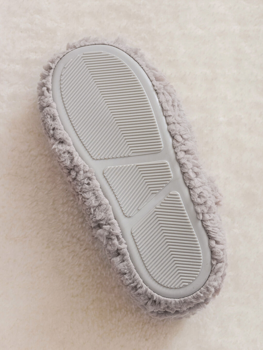 Gri Nakış Detaylı Kadın Ev Botu-4