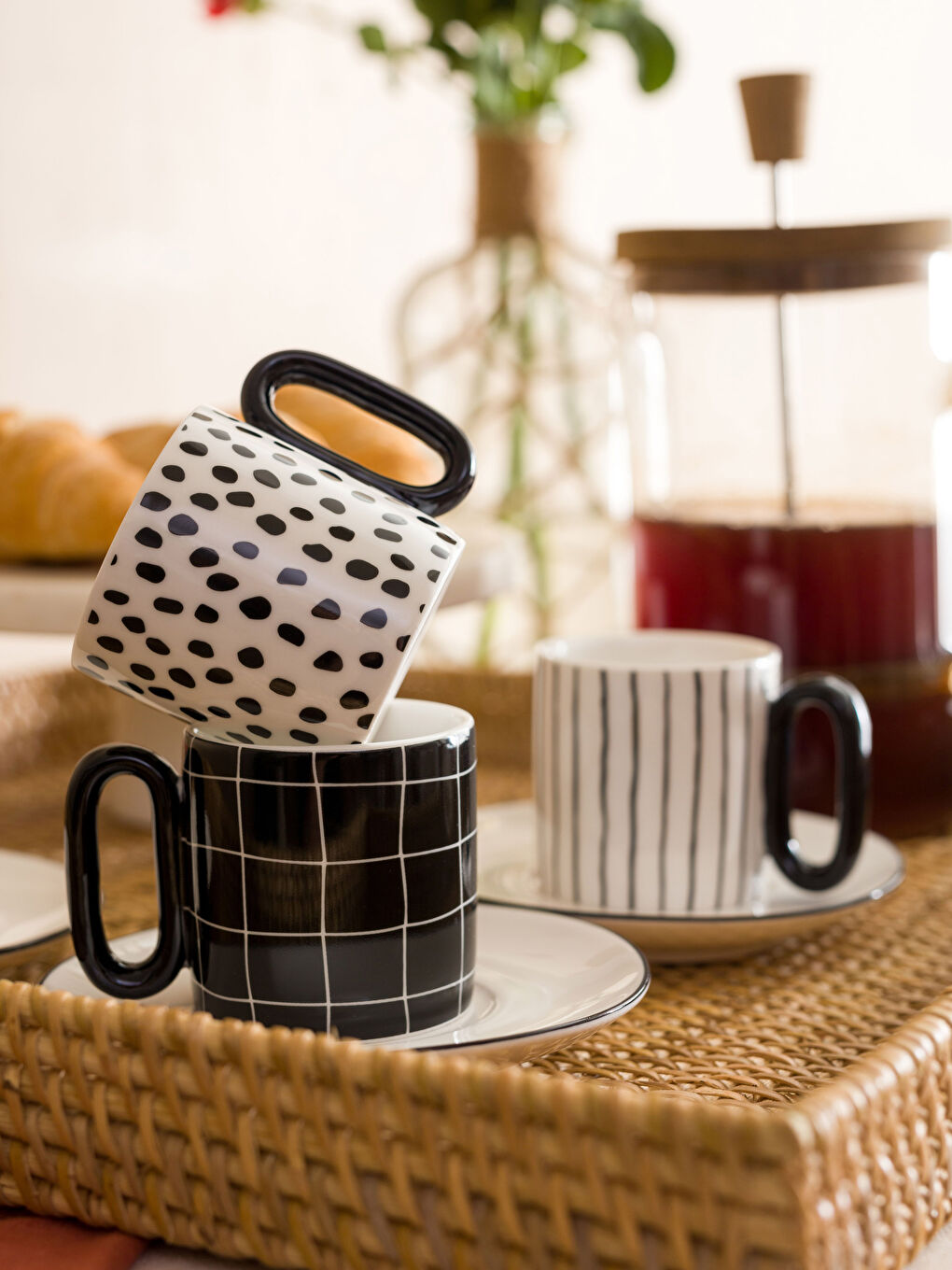 LCW HOME Printed 6-Person Coffee Cup Set 90 ml -W3AC49Z8-LQJ