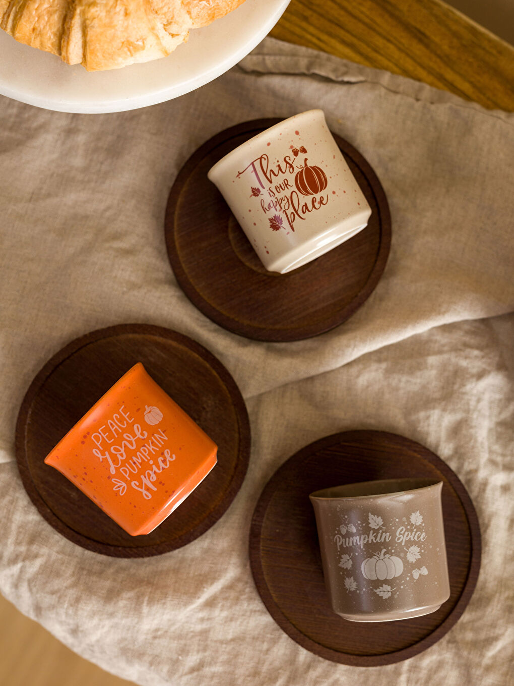 Printed Coffee Cup Set for 3 Persons 90 Ml-2