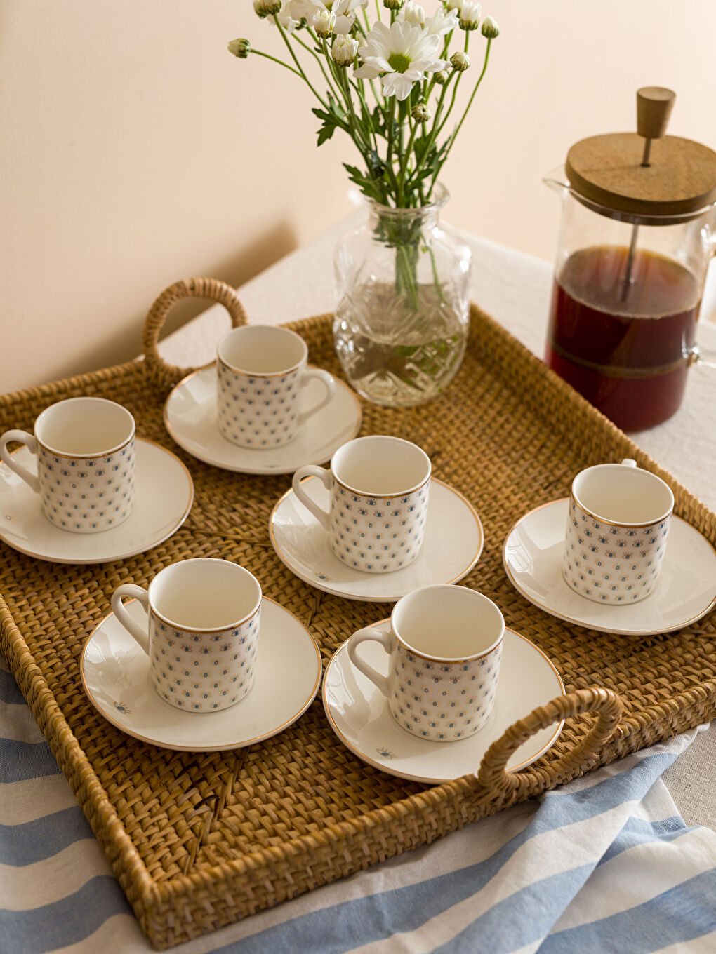 LCW HOME Karişik Göz Baskılı 6 Kişilik Kahve Fincan Takımı 90 ml - 2