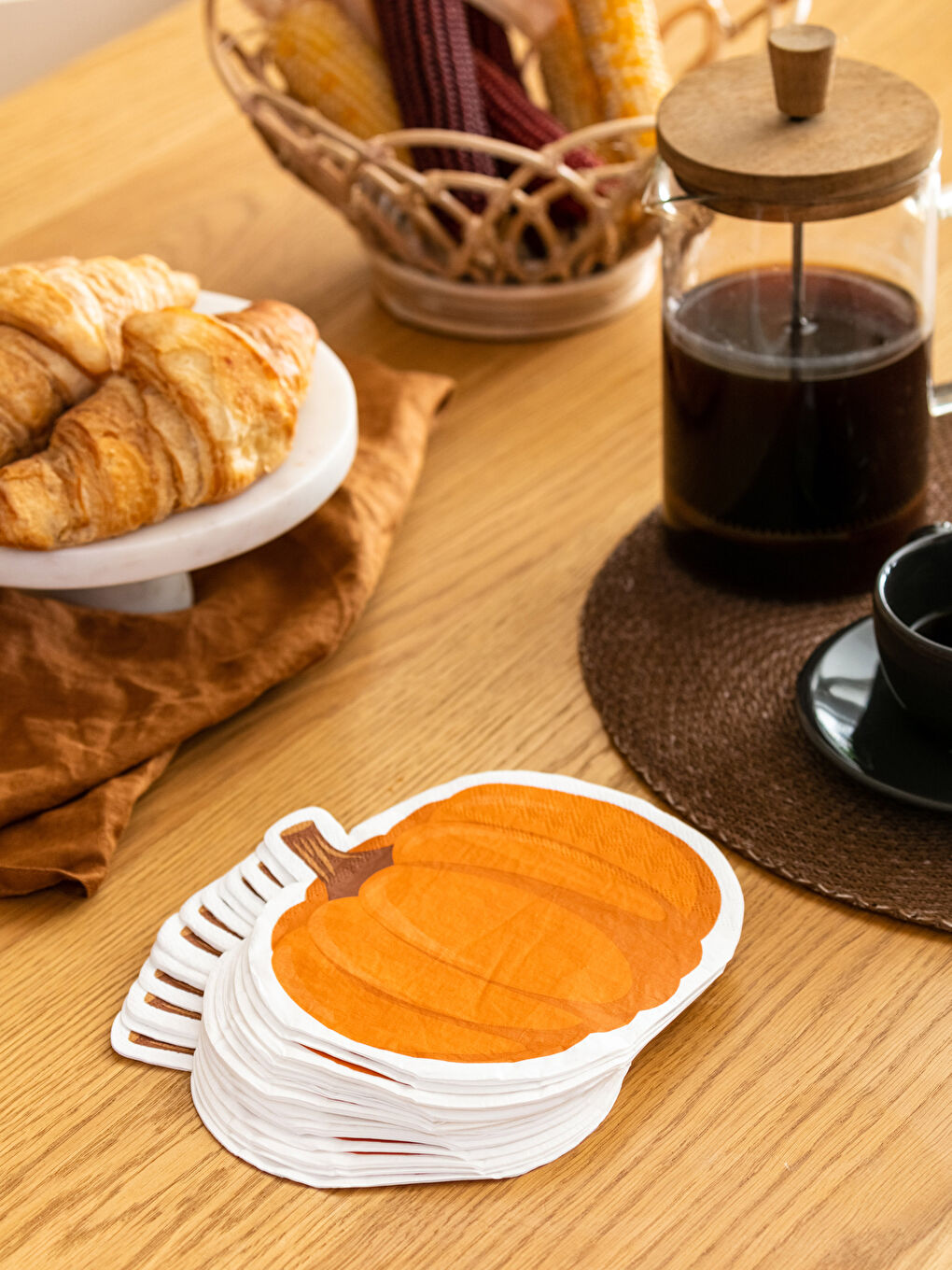 LCW HOME Pumpkin Printed Paper Napkins 20pcs -W3AF06Z8-F9C