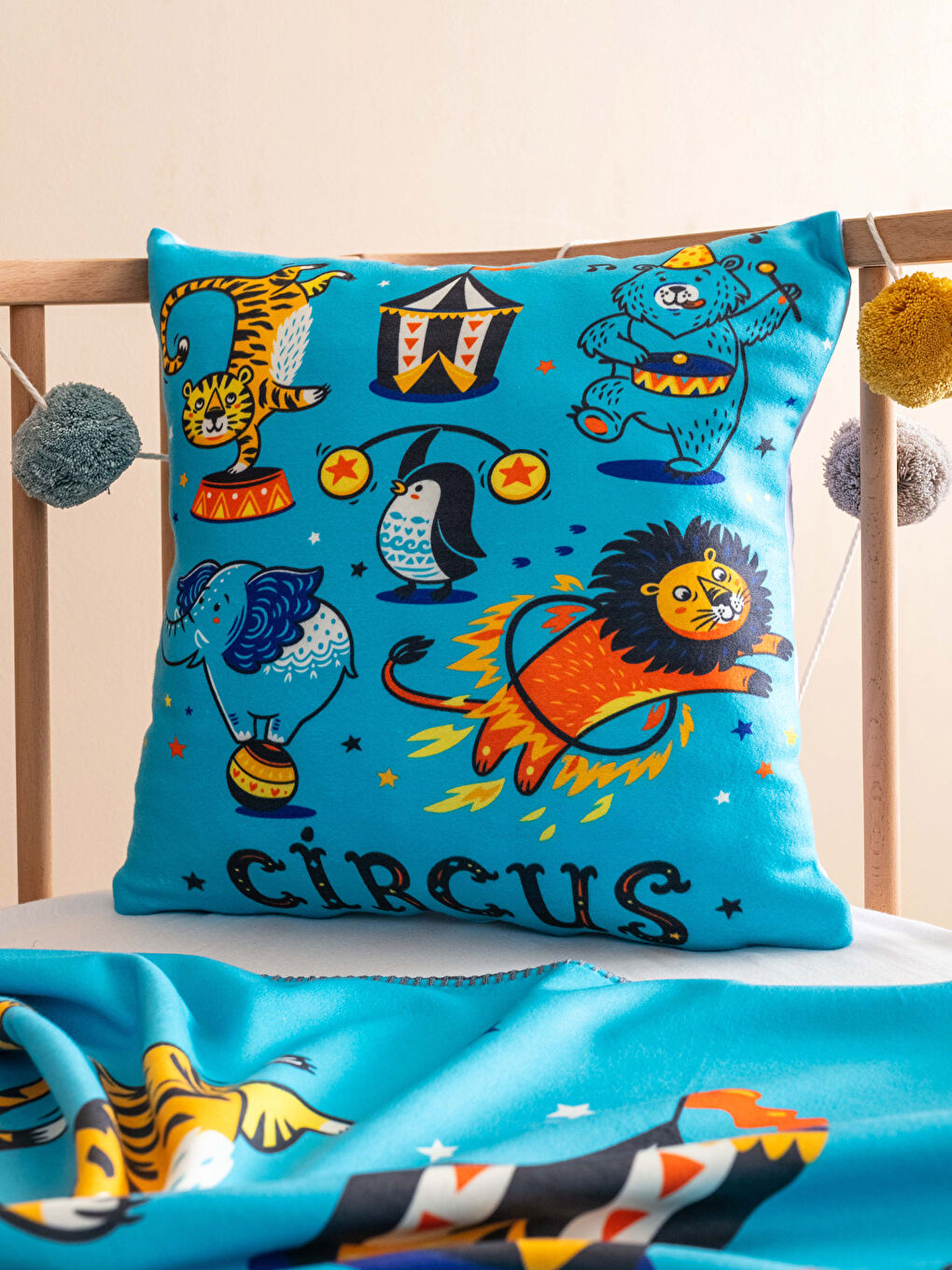 Karışık Baskılı Çift Taraflı Unisex Bebek Uyku Seti-1