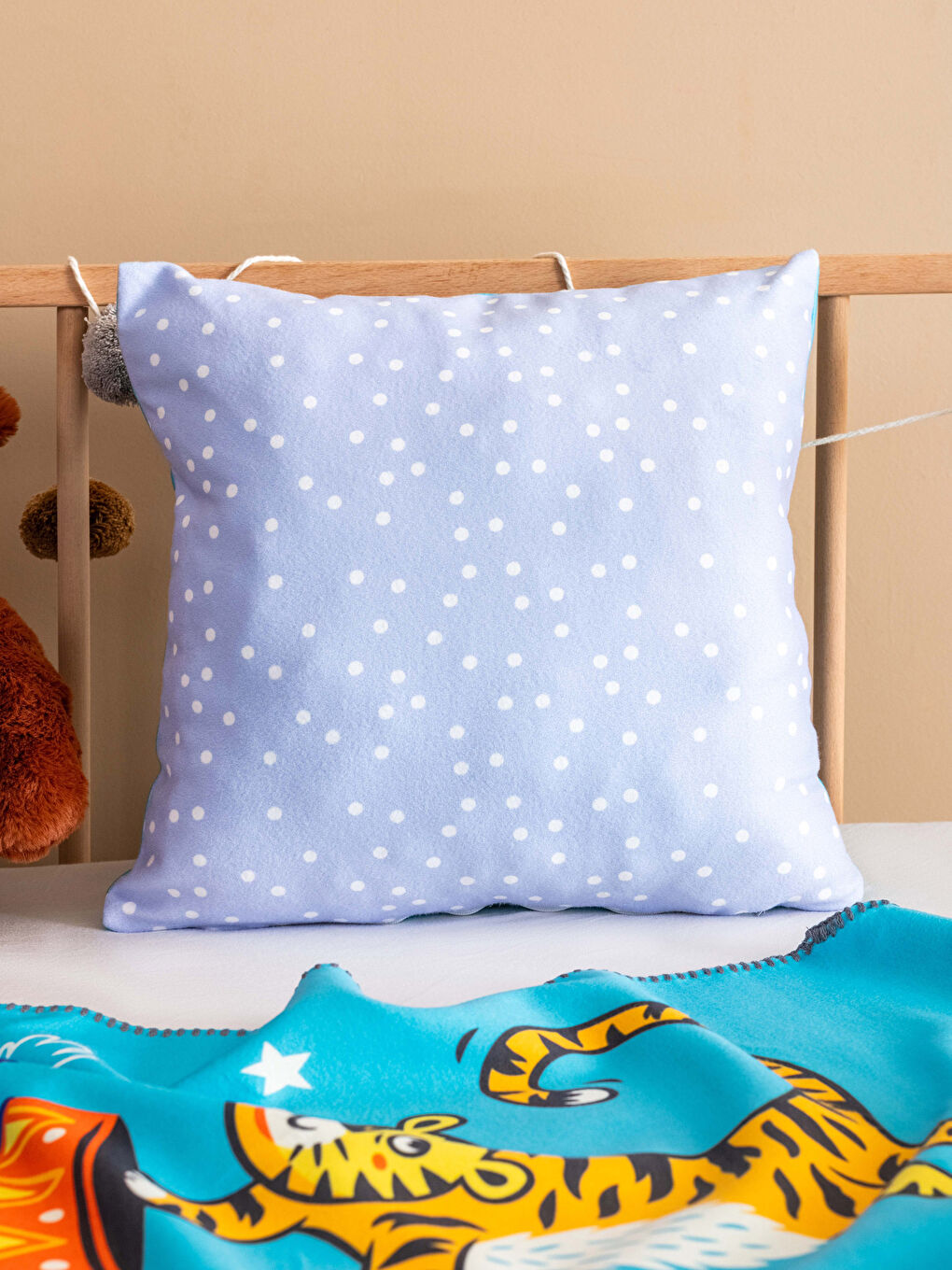 Karışık Baskılı Çift Taraflı Unisex Bebek Uyku Seti-2