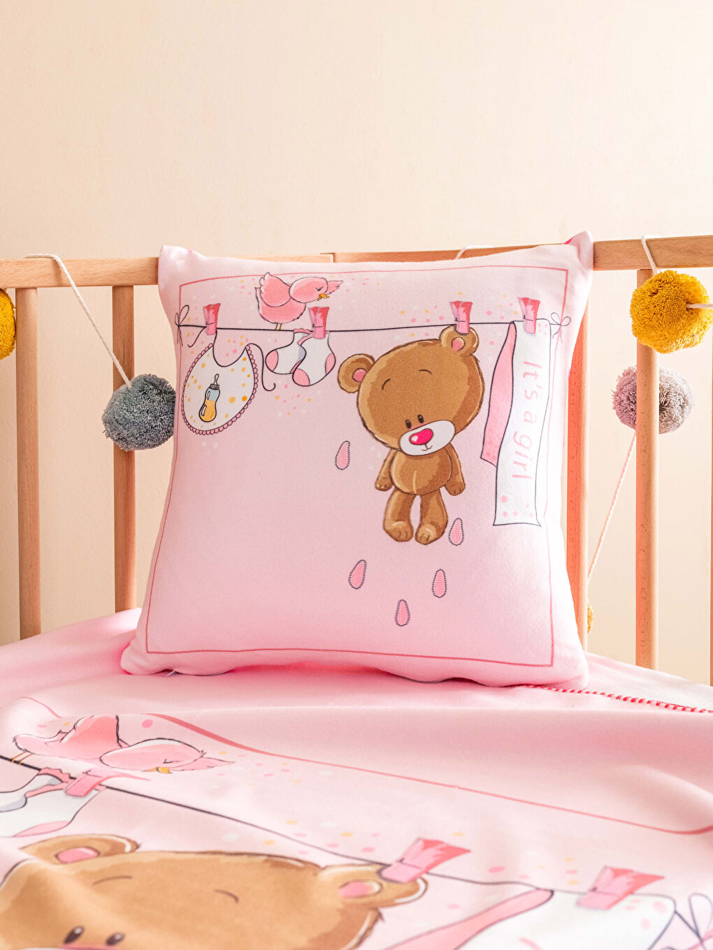 Karışık Baskılı Çift Taraflı Unisex Bebek Uyku Seti-1