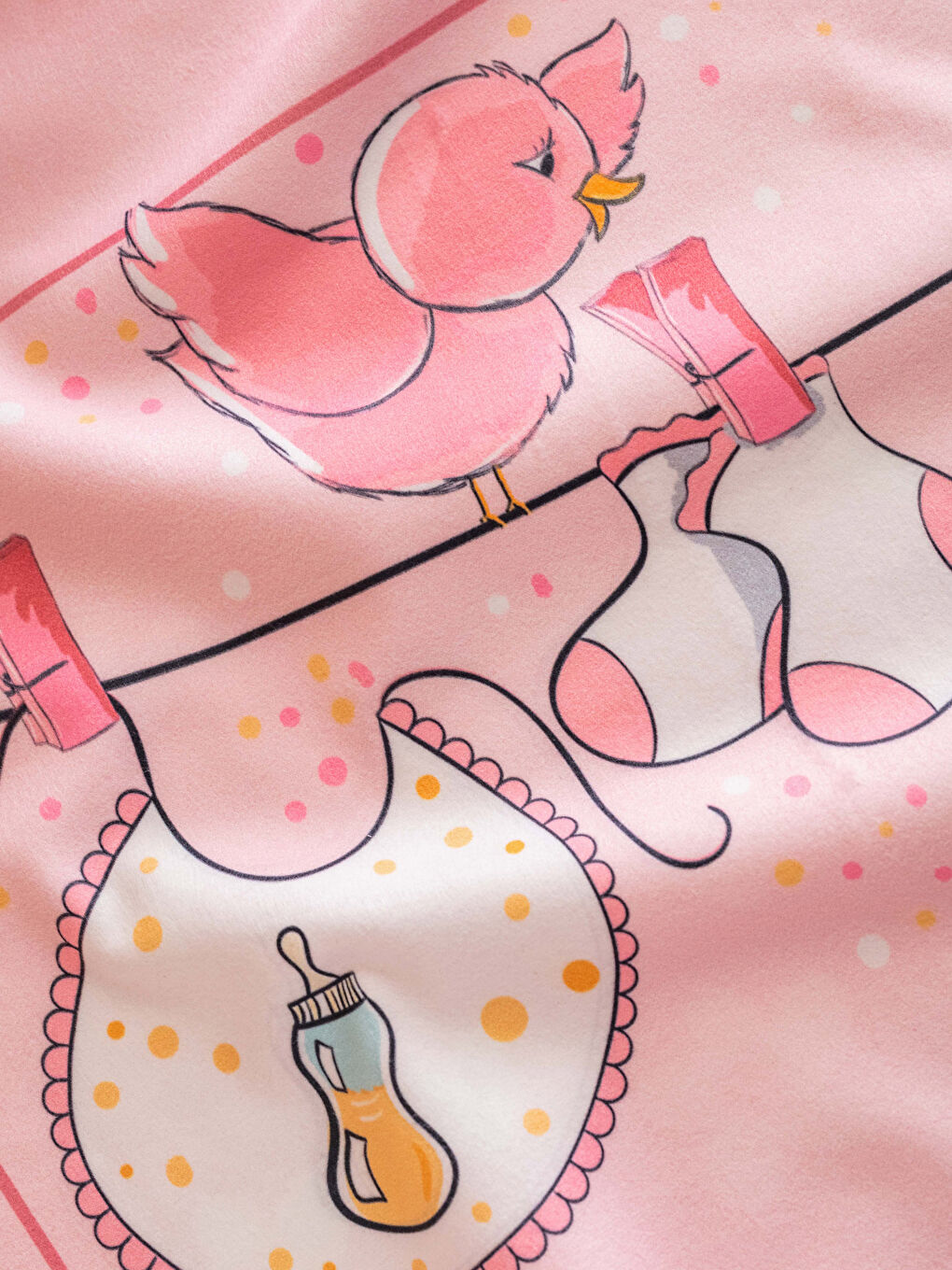 Karışık Baskılı Çift Taraflı Unisex Bebek Uyku Seti-3