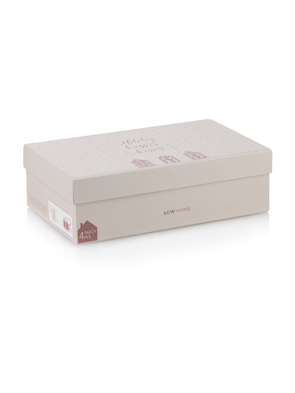 LCW HOME Sari Baskılı 2 Kişilik Porselen Kahve Fincan Takımı 90 ml - 3