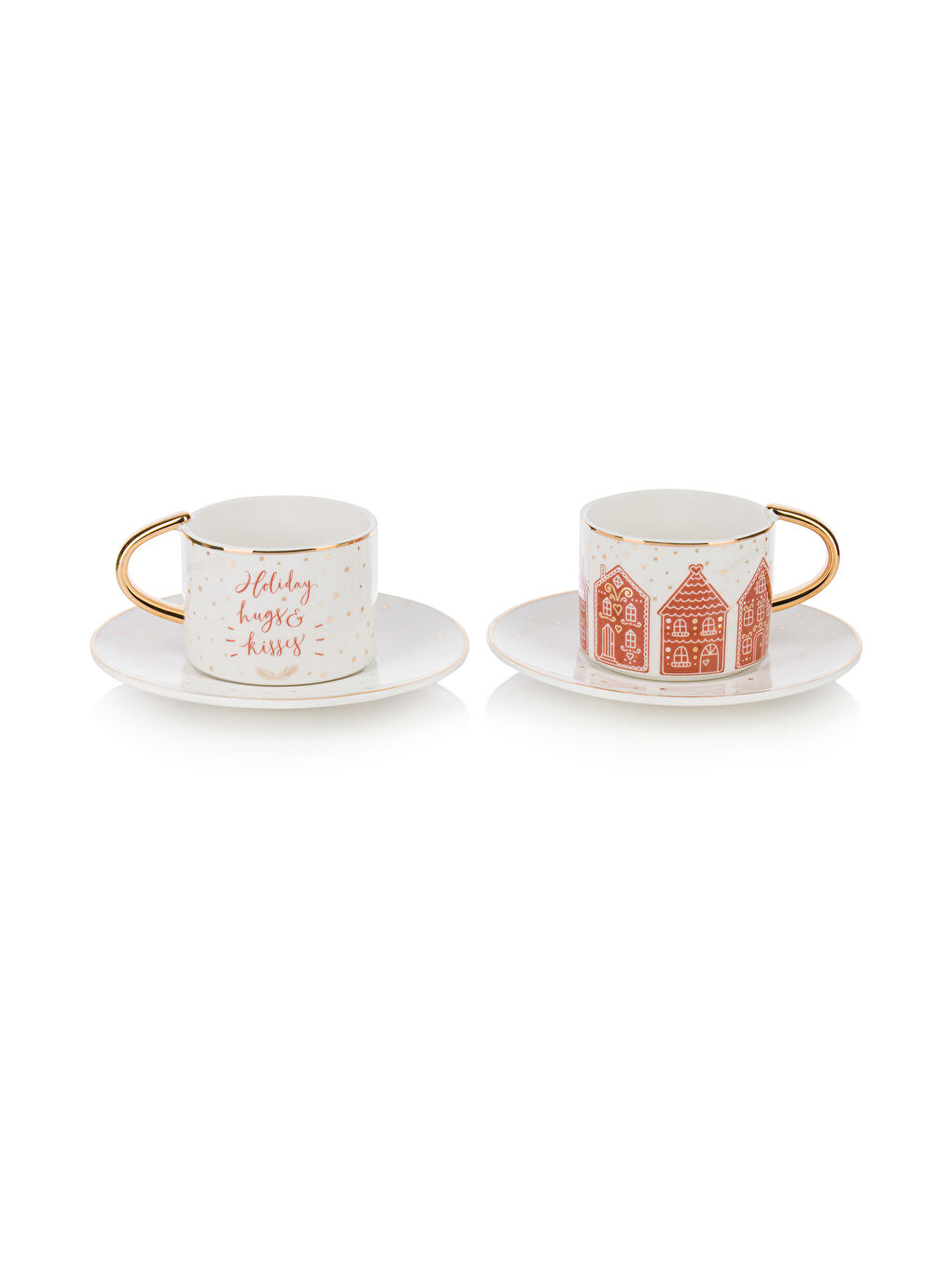 LCW HOME Sari Baskılı 2 Kişilik Porselen Kahve Fincan Takımı 90 ml - 4