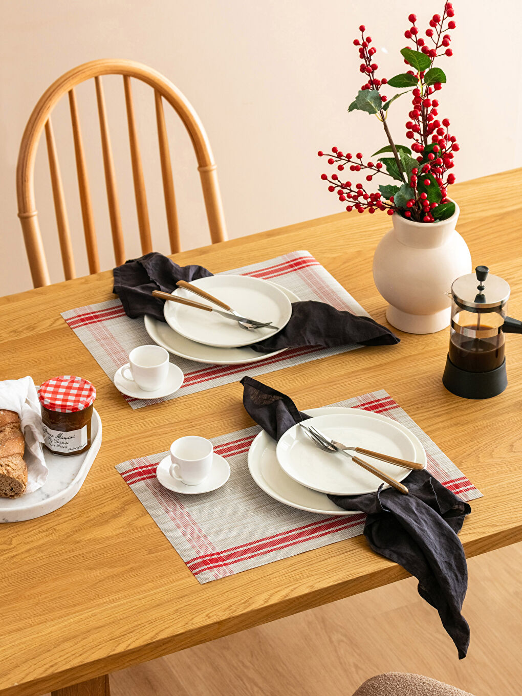 Striped Placemat 2-Pack 45x30 cm