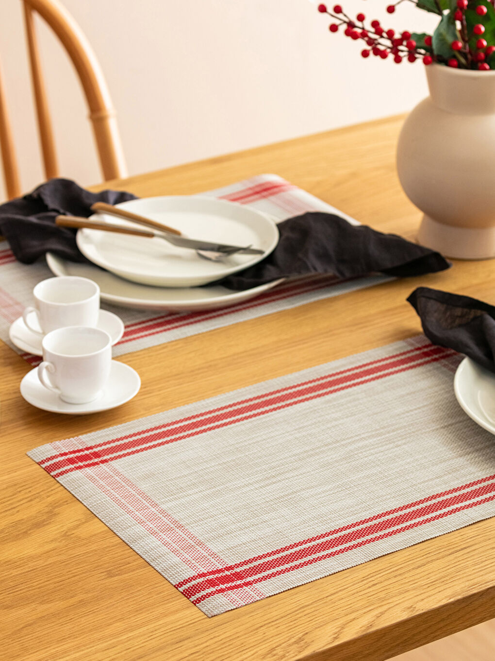 Striped Placemat 2-Pack 45x30 cm-1
