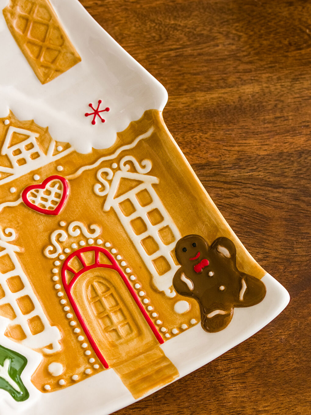 Karışık Desenli Seramik Sunum Tabağı 25 cm-2