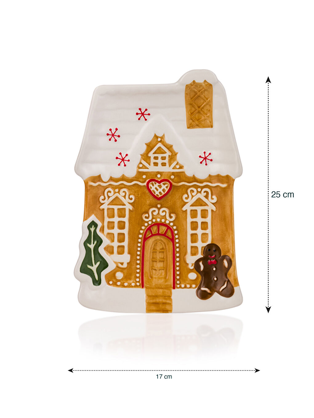 Karışık Desenli Seramik Sunum Tabağı 25 cm-4