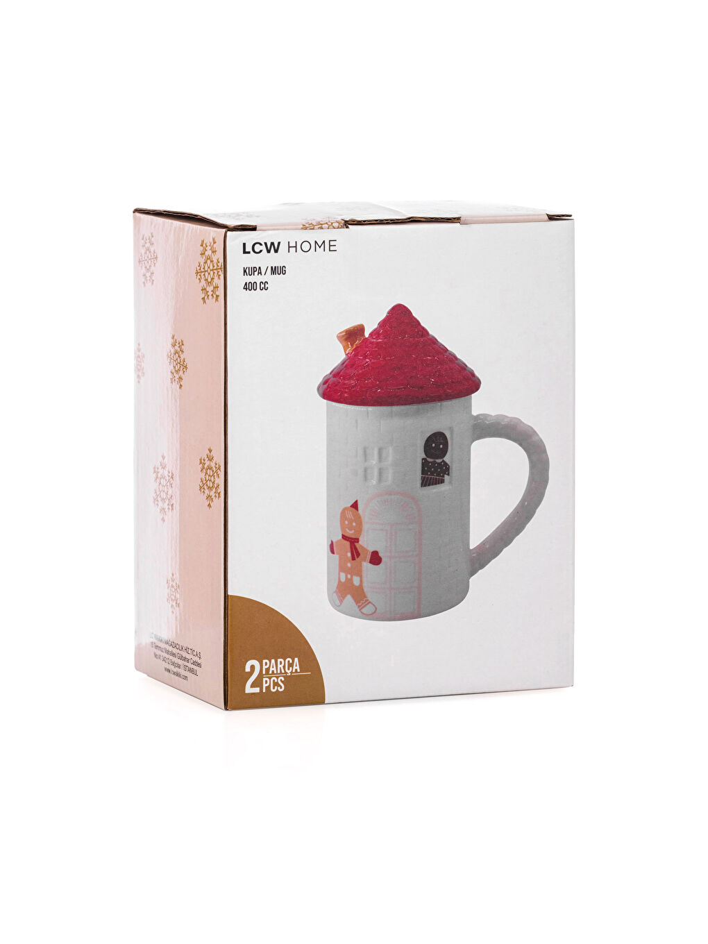 LCW HOME Christmas Themed Ceramic Mug 400 ml -W3AR71Z8-F9C