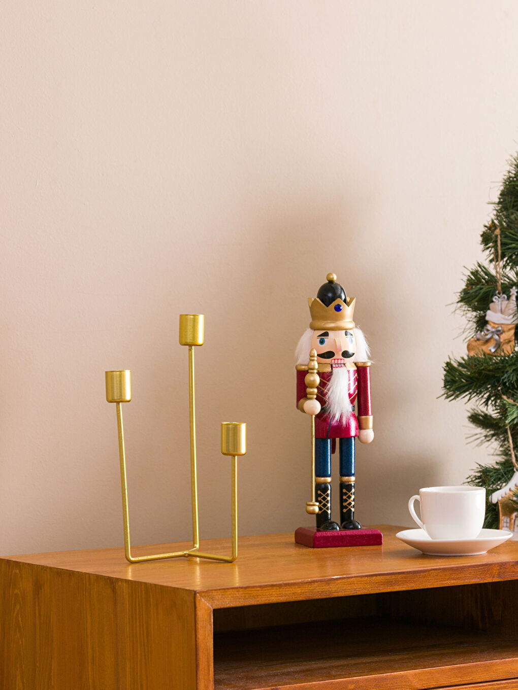 Decorative Metal Candlestick 12x11x22 Cm-1