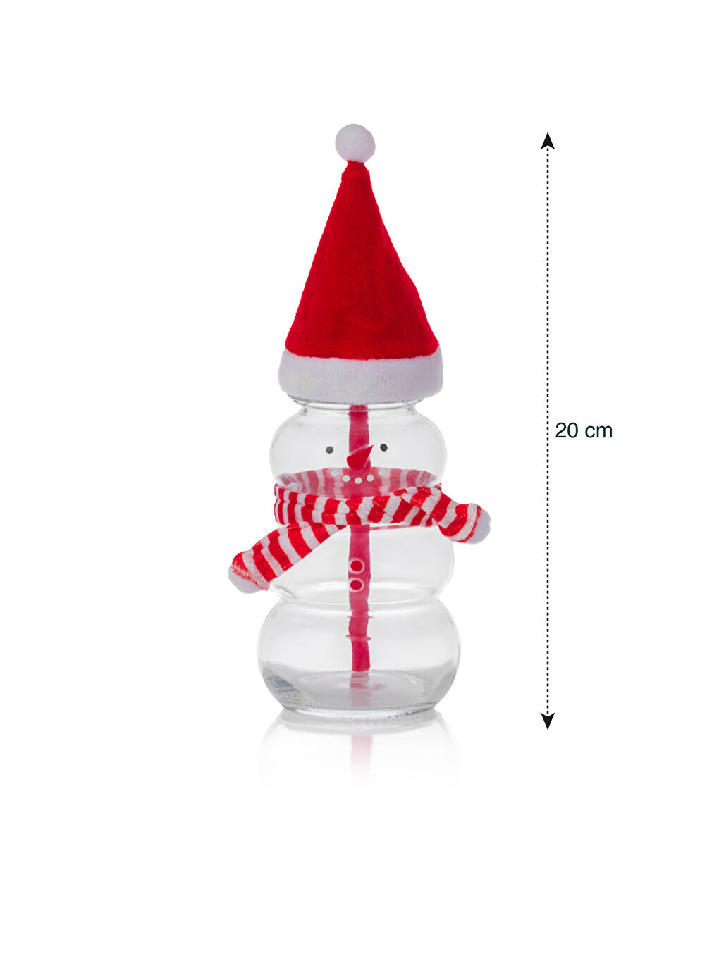 New Year's Themed Glass with Straw 20 Cm -W3AR96Z8-LTQ