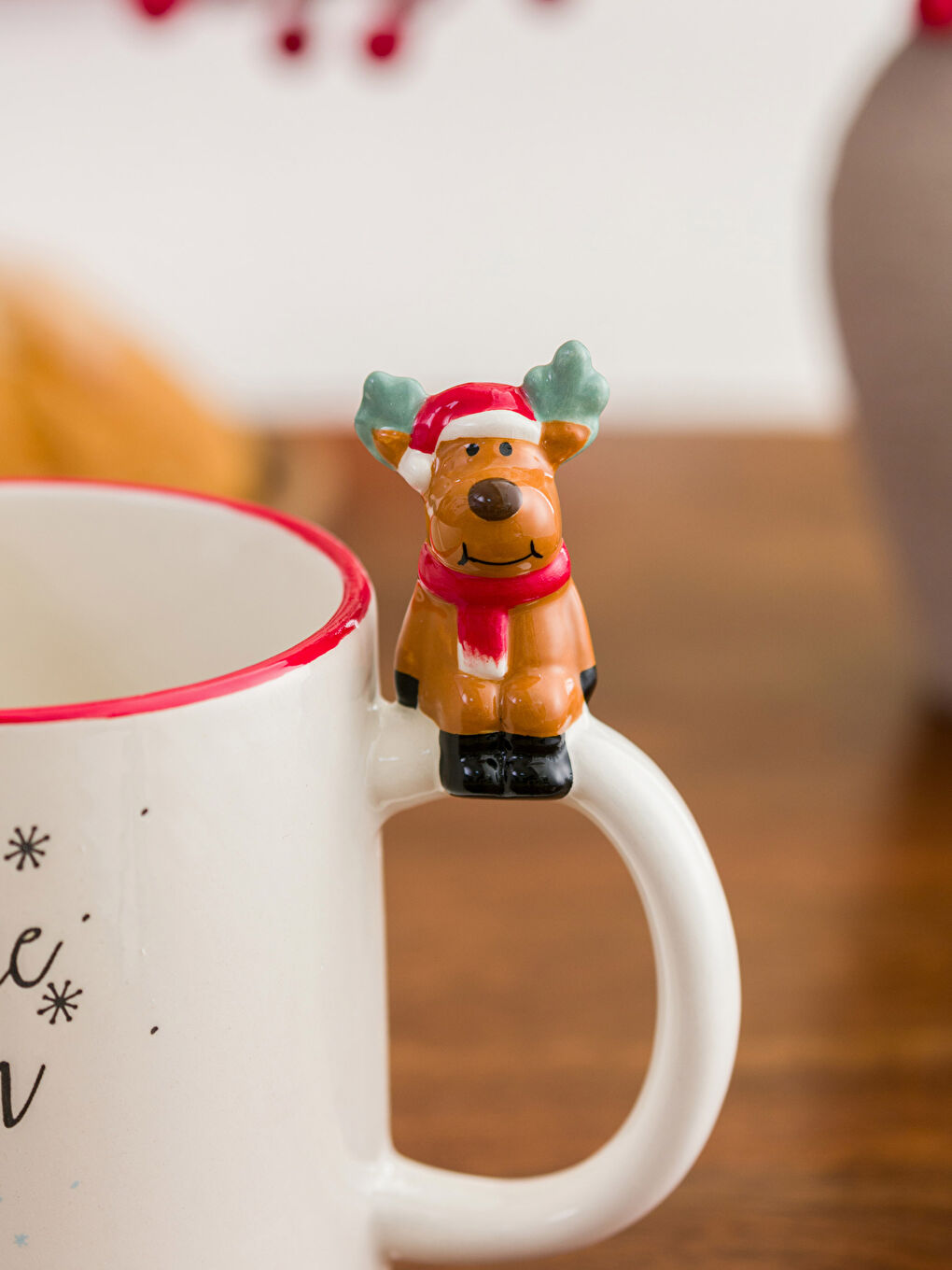 LCW HOME Ceramic Mug with Deer Figure 460 Ml -W3AS01Z8-F9C
