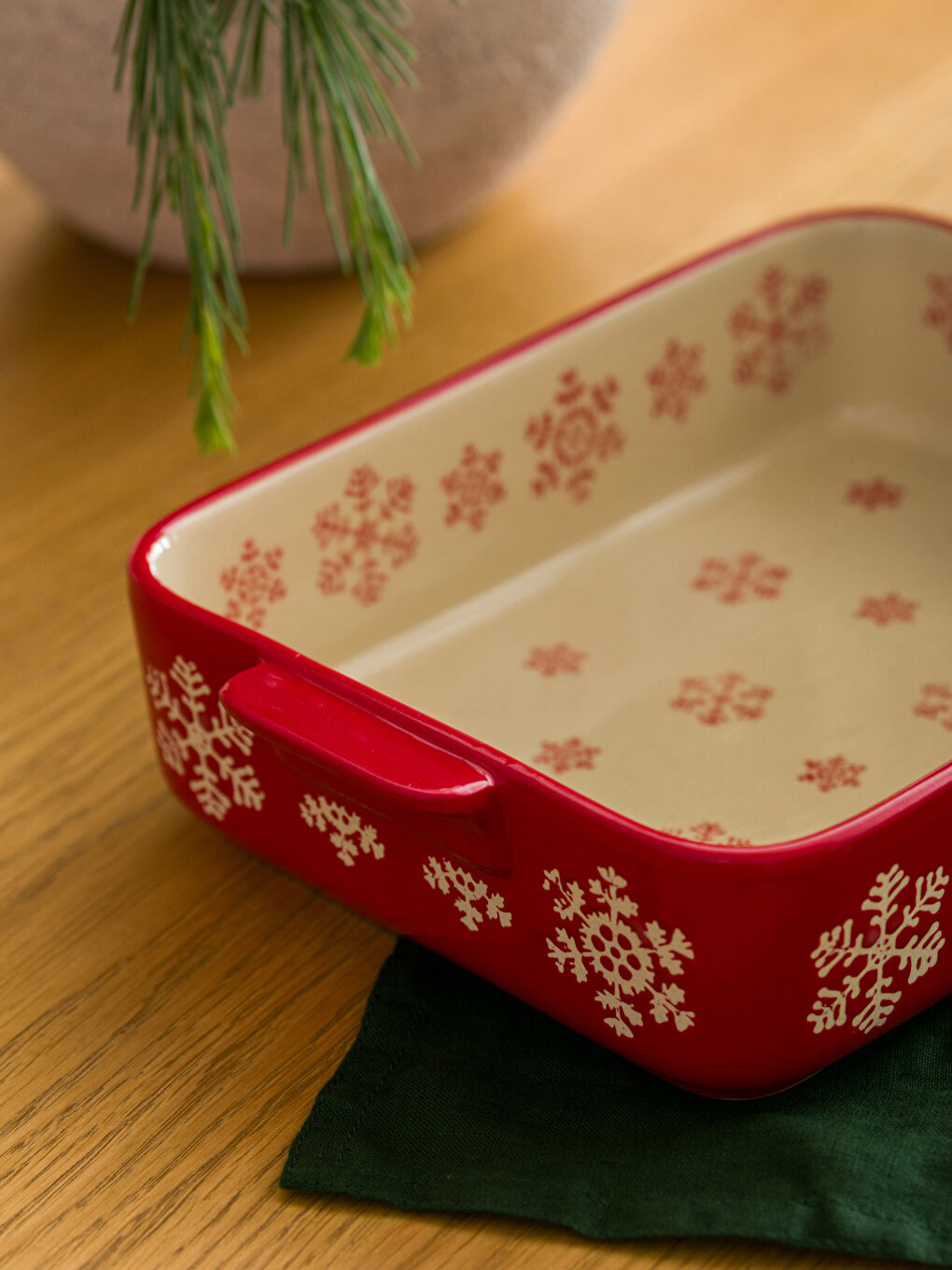 Karışık Desenli Seramik Fırın Kabı 24x18 cm-2