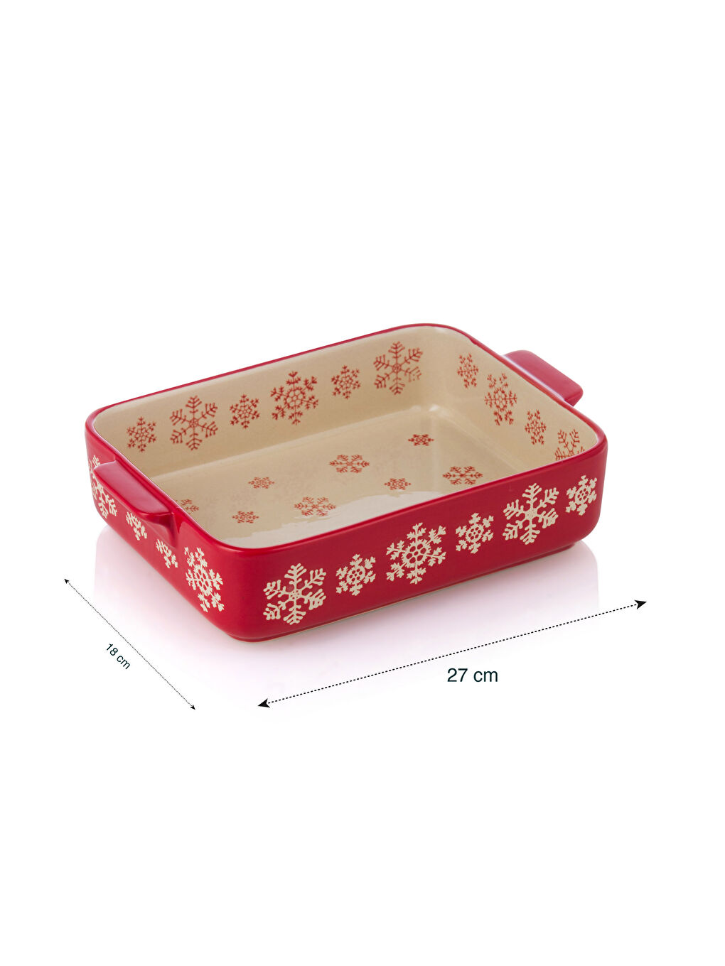 Karışık Desenli Seramik Fırın Kabı 24x18 cm-4