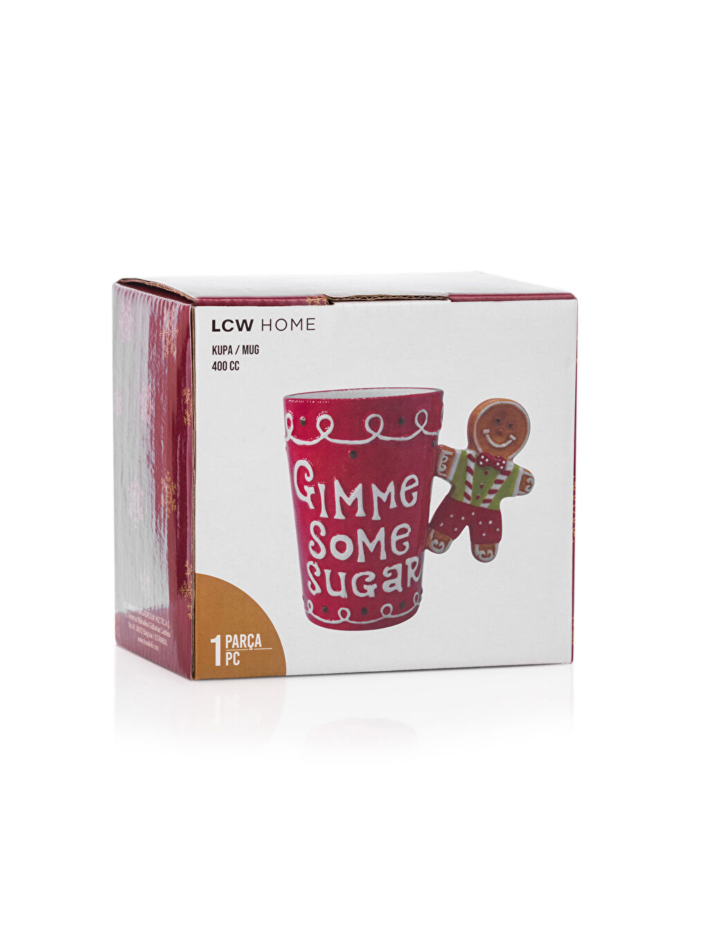 LCW HOME Weihnachtlich Gestalteter Keramikbecher 400 ml -W3AT59Z8-F9C